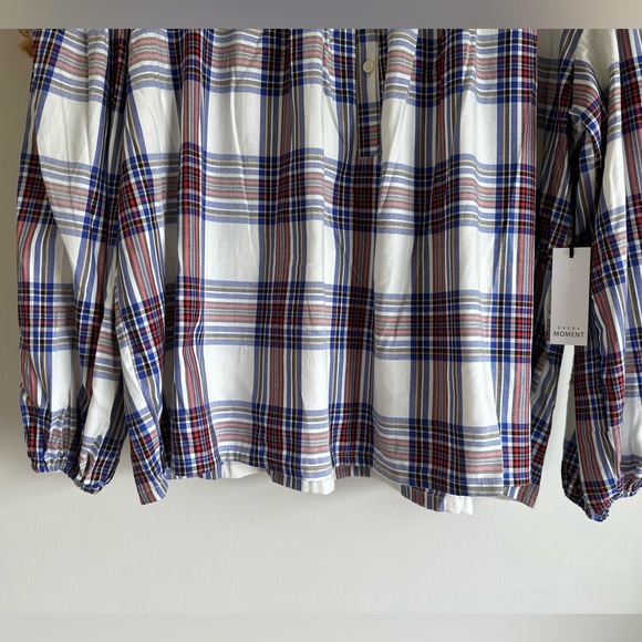 Plaid Pintuck Plaid Top - Picture 3 of 7